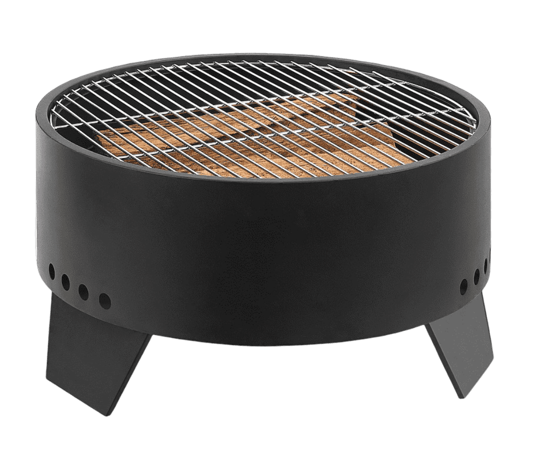 Parrilla artesanal redonda